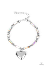 Load image into Gallery viewer, Paparazzi Accessories: Sweetheart Secrets - Multi Iridescent Heart Bracelet
