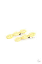 Load image into Gallery viewer, Paparazzi Accessories: Charismatically Citrus - Yellow Lemon Hair Clip