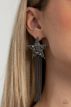 Load image into Gallery viewer, Paparazzi Accessories: Superstar Solo - Black Earrings