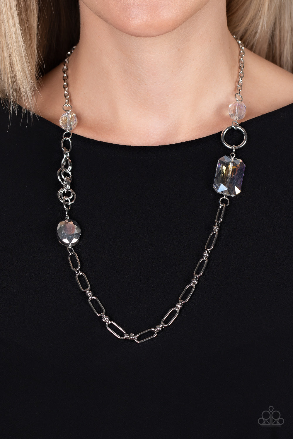 Paparazzi Accessories: Famous and Fabulous - Multi Iridescent Necklace
