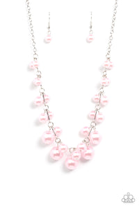 Paparazzi Accessories: Tearoom Gossip - Pink Pearl Necklace