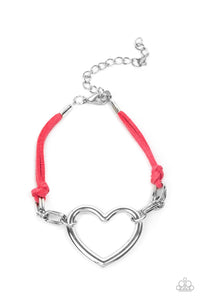 Paparazzi Accessories: Fashionable Flirt Necklace and Flirty Flavour Bracelet - Pink SET