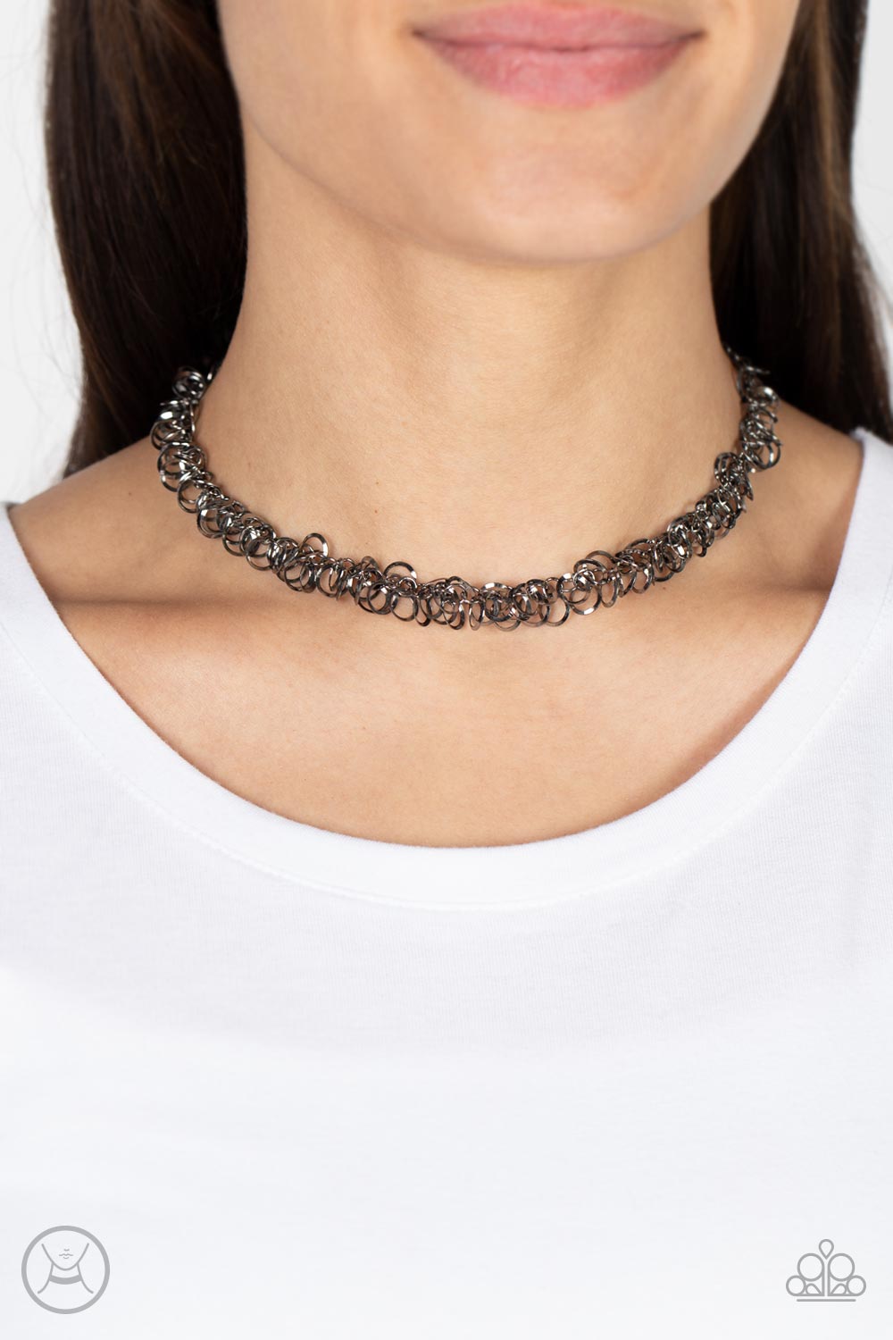 Paparazzi Accessories: Cause a Commotion - Black Choker Necklace