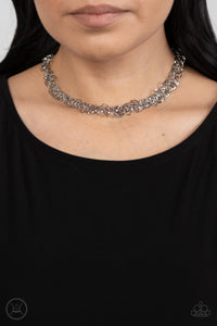 Paparazzi Accessories: Cause a Commotion - Silver Choker Necklace