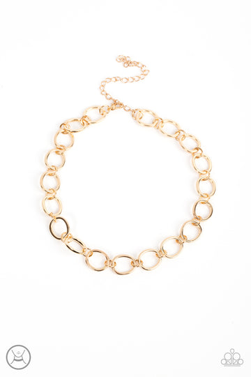 Gold choker online paparazzi