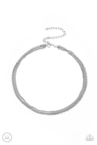 Paparazzi Accessories: Glitzy Gusto - White Choker