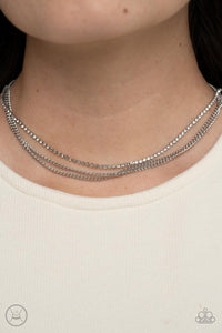 Paparazzi Accessories: Glitzy Gusto - White Choker