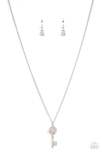 Paparazzi Accessories: Prized Key Player - Pink Necklace - Jewels N Thingz Boutique