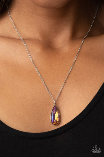 Paparazzi Accessories: Interstellar Royal - Multi Iridescent Necklace