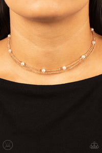 Paparazzi Accessories: Daintily Dapper - Gold Choker Necklace