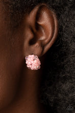 Load image into Gallery viewer, Paparazzi Accessories: Bunches of Bubbly - Pink Seed Bead Post Earrings