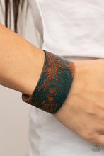 Load image into Gallery viewer, Paparazzi Accessories: Positively Peacock - Blue Leather Bracelet - Jewels N Thingz Boutique