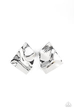 Load image into Gallery viewer, Paparazzi Accessories: Modern Maverick - Silver Oversized Earrings