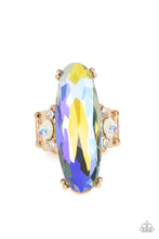 Load image into Gallery viewer, Paparazzi Accessories: Interdimensional Dimension - Gold Iridescent Ring