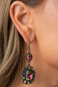 Paparazzi Accessories: Capriciously Cosmopolitan - Multi Oil Spill Earrings