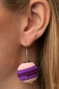 Paparazzi Accessories: Zest Fest - Purple Seed Bead Earrings