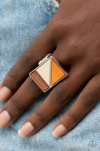 Paparazzi Accessories: Happily EVERGREEN After - Orange Wooden Ring