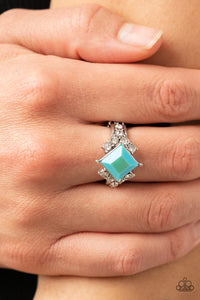 Paparazzi Accessories: Mind-Blowing Brilliance - Blue Iridescent Ring