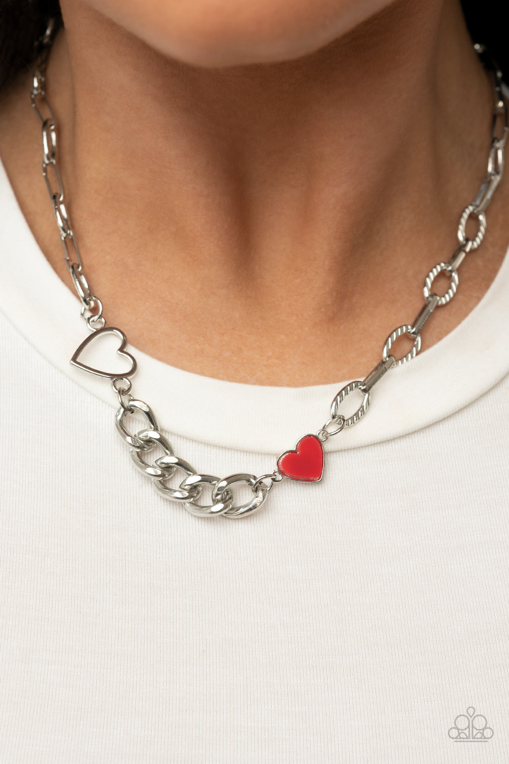 Paparazzi Accessories: Little Charmer - Red Heart Necklace