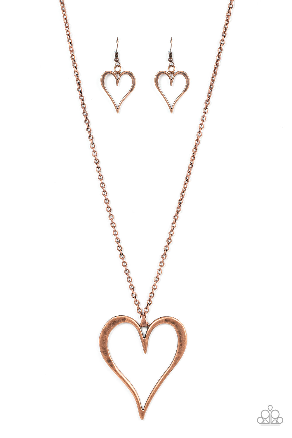 Husarbejde Regenerativ Halvtreds Paparazzi Accessories: Hopelessly In Love - Copper Heart Necklace – Jewels  N' Thingz Boutique