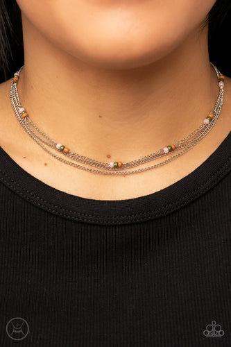 Paparazzi Accessories: Bountifully Beaded - Multi Choker Necklace