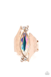 Paparazzi Accessories: Planetary Paradise - Rose Gold Iridescent Ring