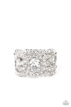 Load image into Gallery viewer, Paparazzi Accessories: Doting on Dazzle - White Rhinestone Ring - Life of the Party