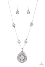 Load image into Gallery viewer, Paparazzi Accessories: Magical Masquerade - Silver Iridescent Necklace