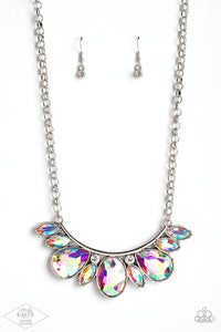 Paparazzi Accessories: Never SLAY Never - Multi Iridescent Necklace - Life Of The Party