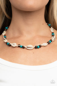 Paparazzi Accessories: Bermuda Beachcomber - Blue Necklace