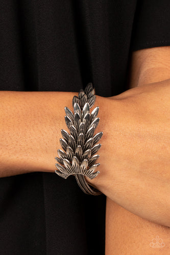 Paparazzi Accessories: BOA and Arrow - Silver Bracelet