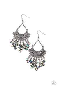 Paparazzi Accessories: Chromatic Cascade - Multi Oil Spill Earrings