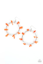 Load image into Gallery viewer, Paparazzi Accessories: Ocean Surf - Orange Earrings