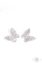 Load image into Gallery viewer, Paparazzi Accessories: Smooth Like FLUTTER - Multi Iridescent Earrings - Life of the Party