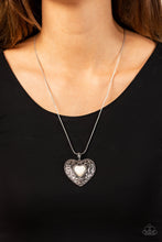 Load image into Gallery viewer, Paparazzi Accessories: Wholeheartedly Whimsical - White Heart Necklace