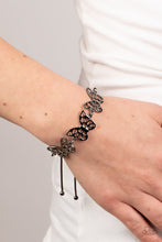 Load image into Gallery viewer, Paparazzi Accessories: Put a WING on It - Black Butterfly Bracelet