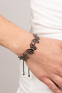 Paparazzi Accessories: Put a WING on It - Black Butterfly Bracelet