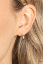 Load image into Gallery viewer, Paparazzi Accessories: Skip the Small Talk - Gold Hoop Earrings