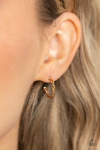 Load image into Gallery viewer, Paparazzi Accessories: Irresistibly Intertwined - Gold Hoop Earrings