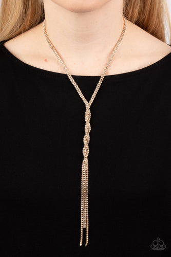 Paparazzi Accessories: Impressively Icy - Gold Necklace