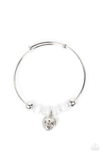 Load image into Gallery viewer, Paparazzi Accessories: Vintage Vows - White Heart Bracelet