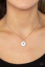 Load image into Gallery viewer, Paparazzi Accessories: Do What You Love - Rose Gold Heart Necklace