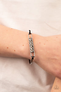 Paparazzi Accessories: In CHARMS Way - Black Rhinestone Bracelet