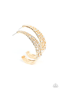 Paparazzi Accessories: Cold as Ice - Gold Earrings