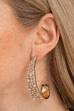 Load image into Gallery viewer, Paparazzi Accessories: Cold as Ice - Gold Earrings