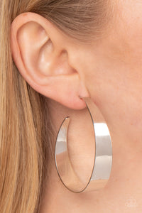 Paparazzi Accessories: Flat Out Fashionable - Silver Earrings