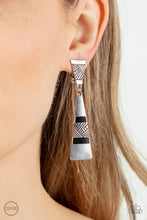 Load image into Gallery viewer, Paparazzi Accessories: Safari Seeker - Black Clip-On Earrings