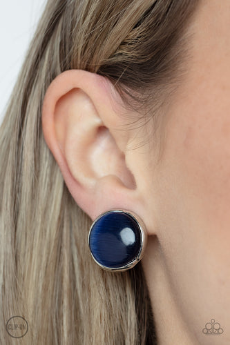 Paparazzi Accessories: Cool Pools - Blue Clip-On Earrings