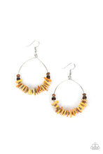 Load image into Gallery viewer, Paparazzi Accessories: Hawaiian Kiss - Yellow Wooden Earrings
