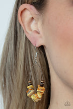 Load image into Gallery viewer, Paparazzi Accessories: Hawaiian Kiss - Yellow Wooden Earrings